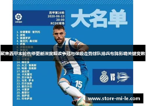 聚焦西甲本轮伤停更新深度解读争冠与保级走势球队排兵布阵影响关键变数